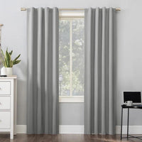 
              63"X50" Aruba Linen Blackout Curtain Panel Gray - Threshold™
            