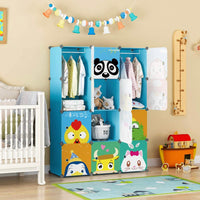 KOUSI Portable Clothes Closet Wardrobe Armoire Dresser Model 12-5-1