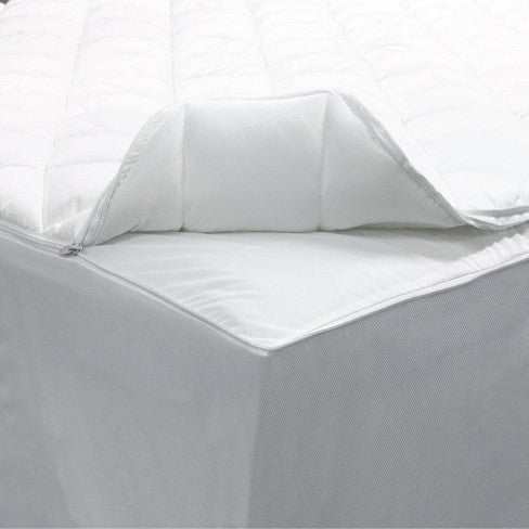 Twin Waterproof Mattress Protector White - AllerEase