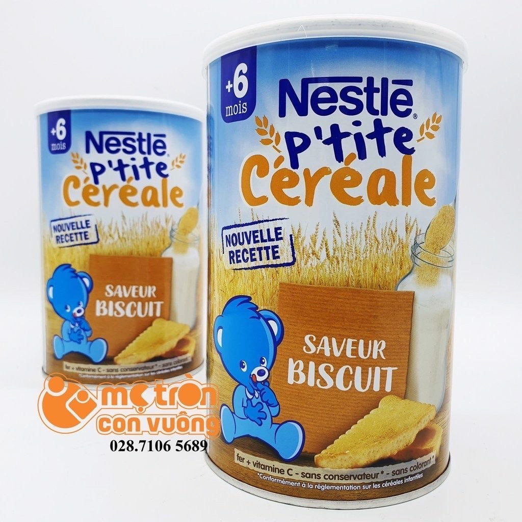 Nestlé Bébé P'tite Céréale Saveur Biscuit 400g - Lot de DCL: Avril/22