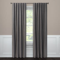 95"x50" Aruba Linen Blackout Curtain Panel Radiant Gray - Threshold™