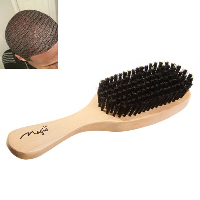 Wave Wooden Hair Brush Hard