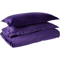 3pc Queen Sydney Microfiber Oversized Duvet Cover Set Purple - Tribeca Living