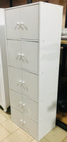 
              5 Double portes Etagere - Bk, Mh, Ch, Wh Or Grey [60 x 40 x 172 cm]
            