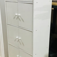 5 Double portes Etagere - Bk, Mh, Ch, Wh Or Grey [60 x 40 x 172 cm]
