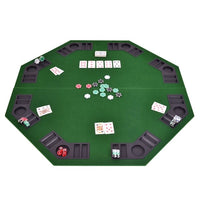 Folding poker table green