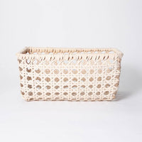 11" x 8" Rattan Turntum Weave Basket Natural - Threshold™ designed with Studio McGee