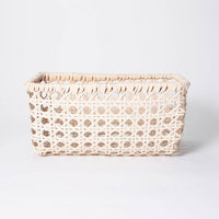 11" x 8" Rattan Turntum Weave Basket Natural - Threshold™ designed with Studio McGee