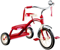 
              Radio Flyer, tricycle à deux ponts rouge classique, roue avant de 12 po, rouge. MOUA
            