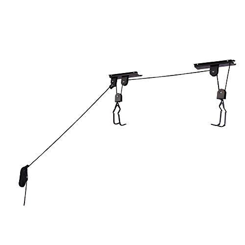 Barres de Toit Support Vélo Suspension pour Suspendre Plafond 1 20KG Cave Garage