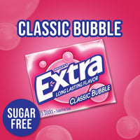 
              Extra Classic Bubble Sugar Free Chewing Gum - 15 ct DLC: 01-DEC22
            