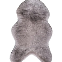 Mon Chateau Luxe Faux Fur Rug Light Grey