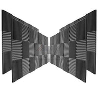 96 Pack Acoustic Panels Studio Soundproofing Foam Wedges 1" X 12" X 12"