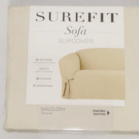 Surefit 1 Piece Sofa Slipcover - Sailcloth Natural