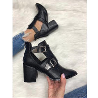 Bottines noires pour femme (Taille 43)