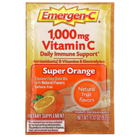 
              Vitamine C, Mélange pour boisson gazeuse, Super orange, 1000 mg, 30 sachets, 9,1 g chacun DLC: Mars26
            