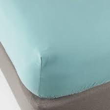 Full 300 Thread Count Ultra Soft Fitted Sheet Aqua - Threshold