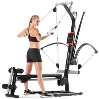 
              Bowflex PR1000 Home Gym Weight Lifting Avirage aérobie et banc pliant vertical
            