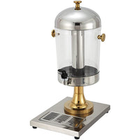 Winco Juice Dispenser with Gold Accents, 7-1/2-Quart
