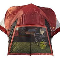 Outdoor EZ Pop Up Canopy Screen Party Tent with Mesh Side Walls 10 x 10 ft - Red