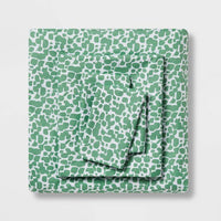 
              King Printed Microfiber Sheet Set Green Dot - Room Essentials™
            