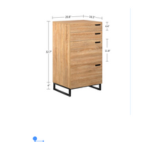 Devaise 4-Drawer Wood storage cabinet  New