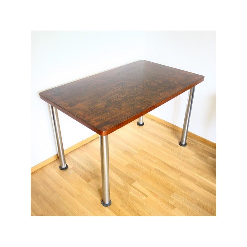 Table à manger pied chromé
