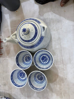
              Service à Thé Porcelaine 1 Therière 850cl Tasse 4 100cl
            