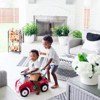 
              76cm x 102cm Outdoor Rug Black Stripe - Thresholda designed with Studio McGee
            