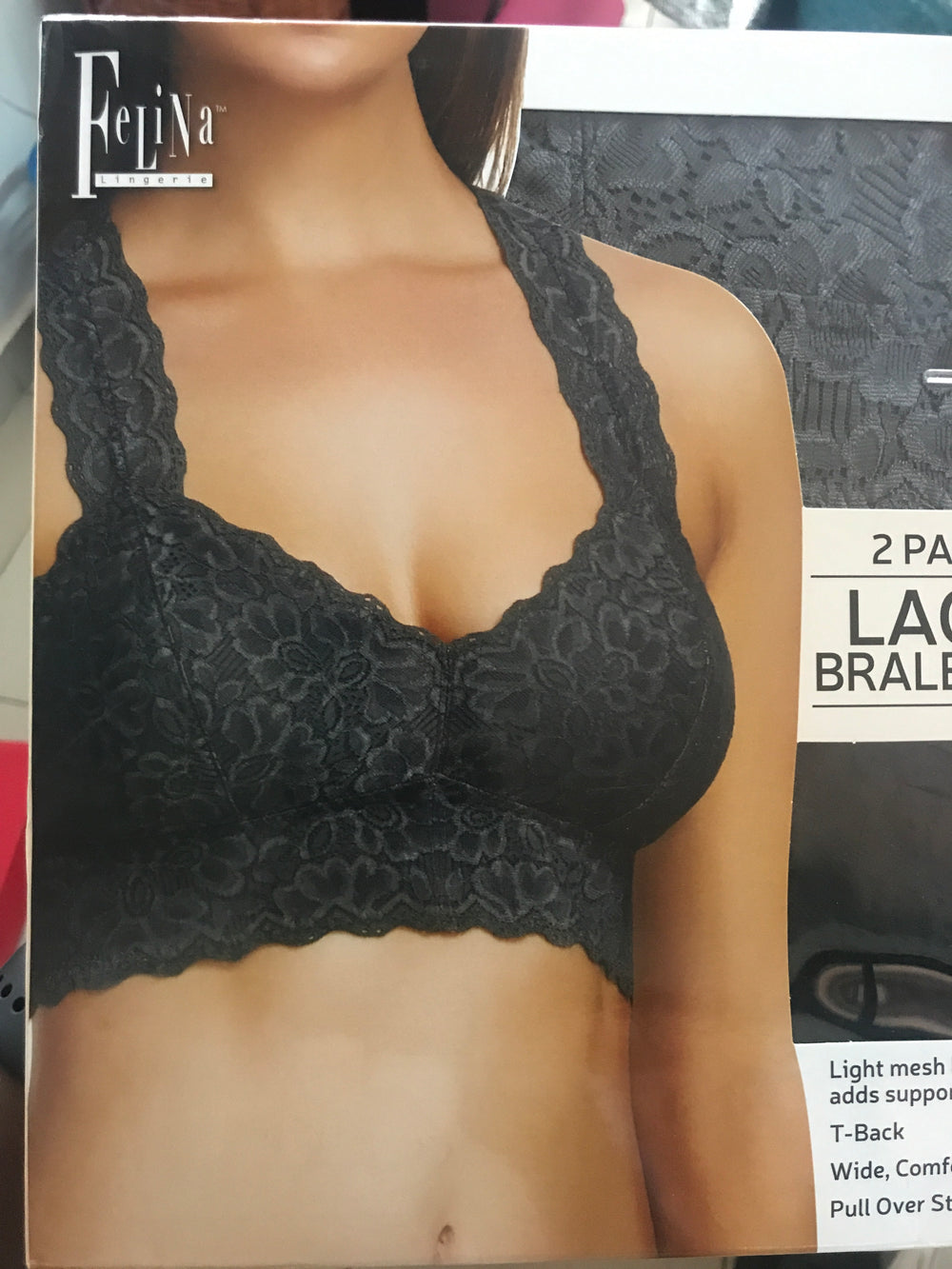 Felina Lace Bralette 2Pk