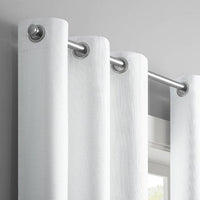 
              63"x40" Desmond Absolute Zero Blackout Curtain Panel White - Eclipse Absolute Zero
            