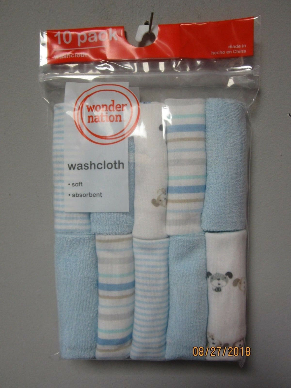 Wonder Nation 10 Pack Washcloth