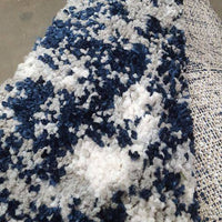 Thomasville Bali luxury shag rugs 7ft 10in x 10 ft Garda blue gray 238cm x 304cm
