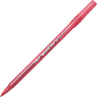 BIC Round Stic Ball Pen, Rouge