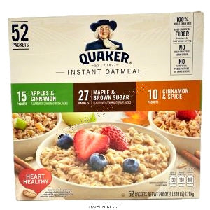 Quaker Inst Oatmeal 52Ct