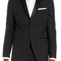 Black Solid Jacket 48 T/L39.5 BLACK