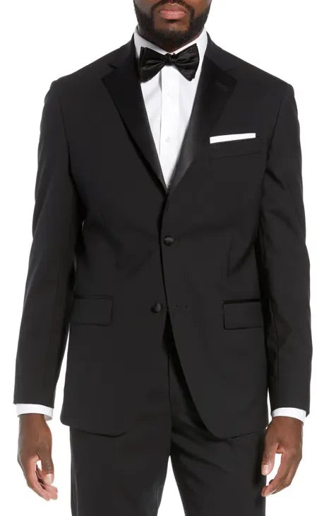 Black Solid Jacket 48 T/L39.5 BLACK
