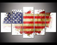 
              Framed 4 Piece American Flag
            