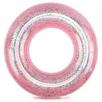 
              Inflatable Pool Float Tube, Transparent Swimming Ring , Pink(22.8cm x91.4cm) Ages 8+
            