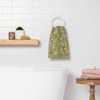 
              All Over Bunny Field Hand Towel Green - Threshold
            