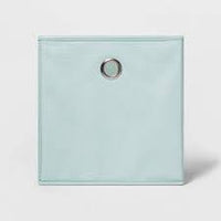 11" Fabric Cube Storage Bin Mint - Room Essentials