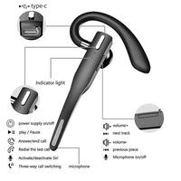YYK? 525 Casque d'affaires, écouteurs sans fil Over Ear avec micro, Bluetooth5.1