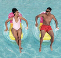 
              Swimways Dry Float - Socializer Sunrise, Luxury Recliner Float, BRAND NEW! 113kg(102cm x 104cm)
            