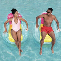 Swimways Dry Float - Socializer Sunrise, Luxury Recliner Float, BRAND NEW! 113kg(102cm x 104cm)