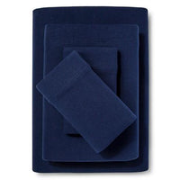 
              Full Easy Care Solid Sheet Set Navy - Room Essentials™
            