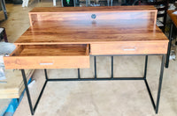 
              Walnut Color Computer Desk [L 119cm x P 61cm x H 91cm]
            