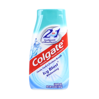 Colgate 2-in-1 Whitening Toothpaste Gel and Mouthwash, Icy Blast Icy Blast (130g) DLC:JUILL-21