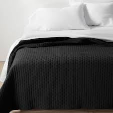 King Cashmere Blend Quilt Washed Black - Casaluna™