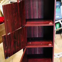 5 Shelf Bookcase - Bk, Mh, Ch, White Or Grey [L 41cm x P 30cm x H 152cm]
