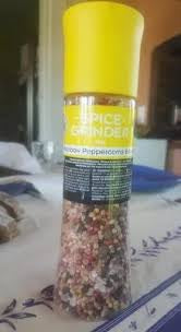 Spice grinder rainbow peppercorns blend